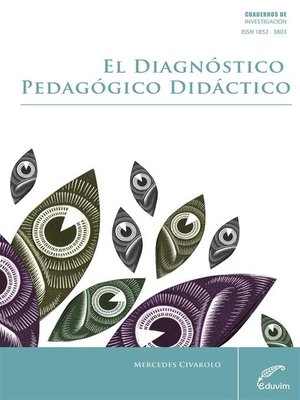 cover image of El diagnóstico pedagógico didáctico